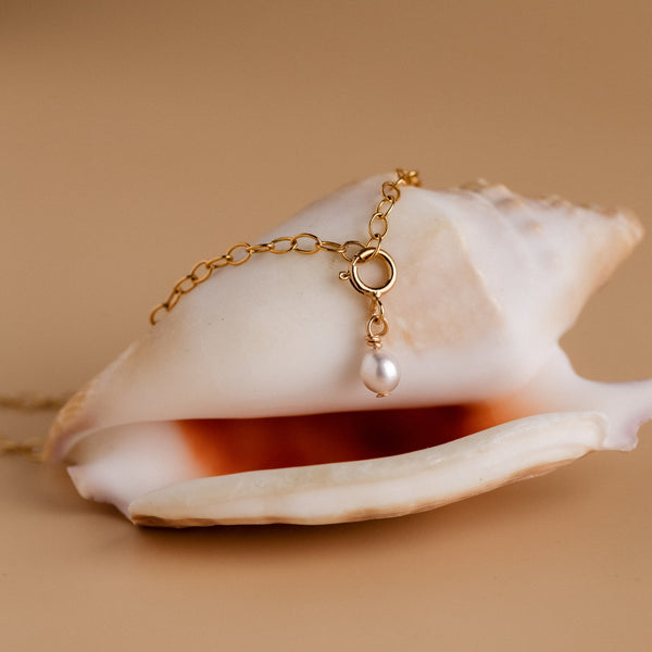 Ovale Perle Armband