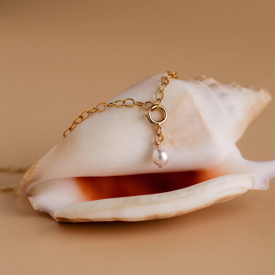 Ovale Perle Armband