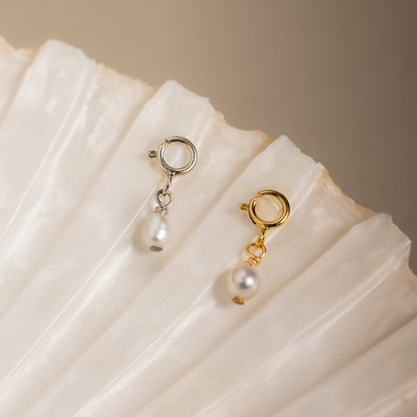 Ovale Perle Charm