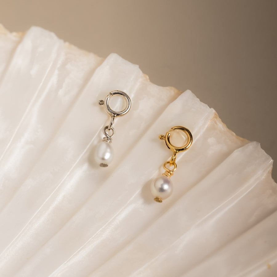 Ovale Perle Charm