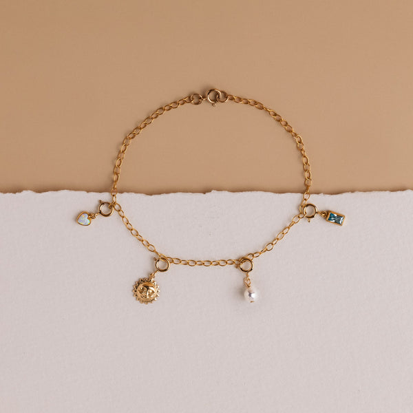 Ovale Perle Charm