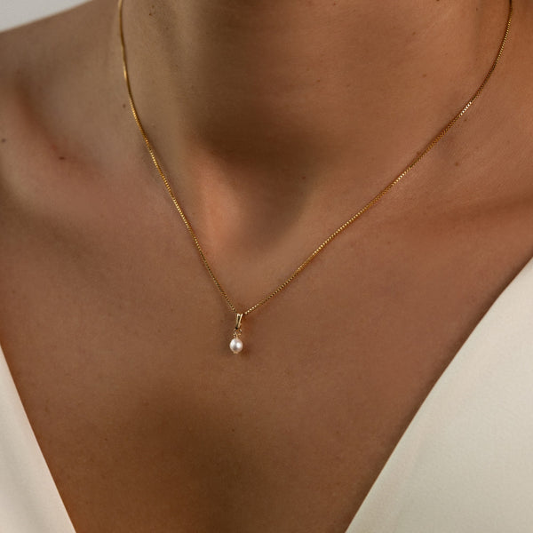 Ovale Perle Kette