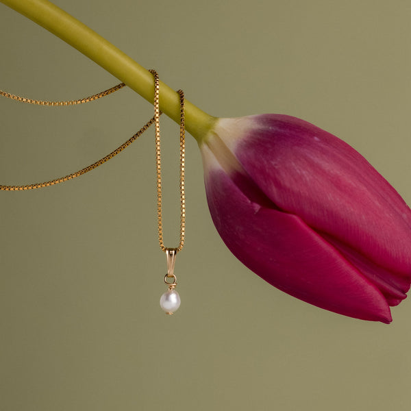 Ovale Perle Kette