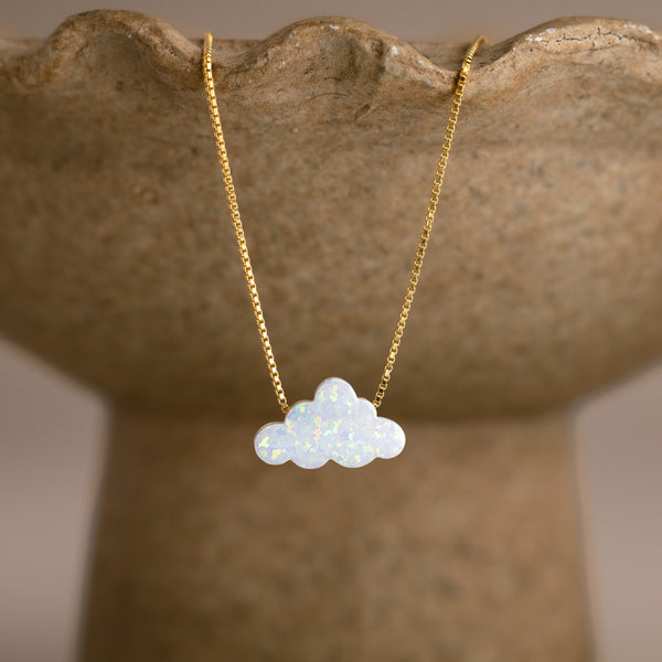 Wolken Kette in Opal-Optik
