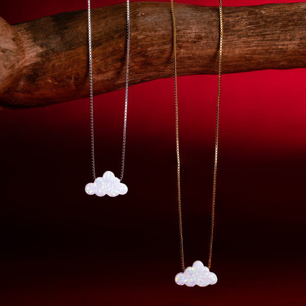 Wolken Kette in Opal-Optik